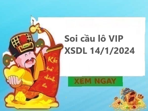 Soi cầu lô VIP XSDL 14/1/2024