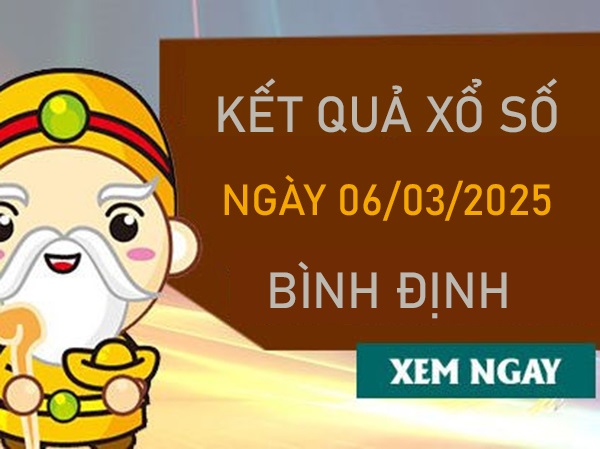 Thống kê XSBDI 6/3/2025 phân tích lô VIP Bình Định