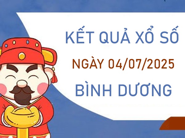 Phân tích XS Bình Dương 4/7/2025 thống kê lô VIP